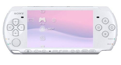 Sony PSP Slim and Lite 3000 Series Handheld Gaming Console with 2 Batteries (White)(Renewed)