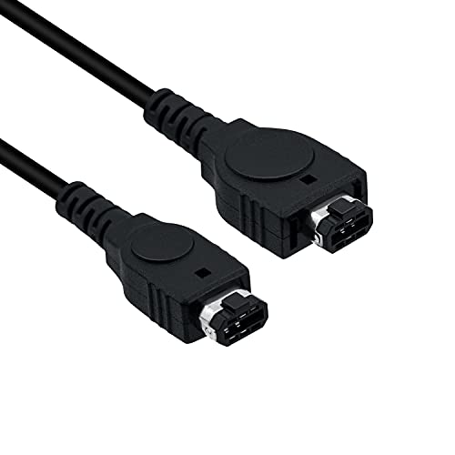 Mcbazel 2 Player Link Cable Connect Cord For Nintendo GBA GameBoy Advance and SP, GBA Link Cable - 3.9FT, Black