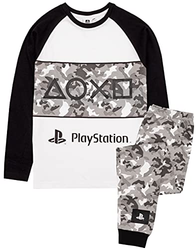 PlayStation Pyjamas Boys Game Camo PJs Long OR Short Options 13-14 Years