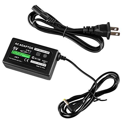 PSP Charger, AC Adapter Wall Charger Compatible with Sony PSP-110 PSP-1001 PSP 1000 / PSP Slim & Lite 2000 / PSP 3000 Replacement
