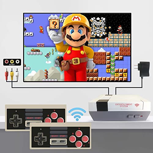Plug & Play Retro Video Game Console, Classic Handheld Game Console with 2 NES Classic Wireless Controllers and Built-in 620 Games, Ideal Gift for Children and Adults