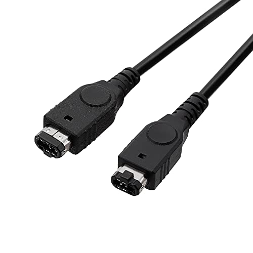 GBA SP Link Cable, 2 Player Game Link Cable Compatible with Nintendo Gameboy Advance SP/Gameboy Advance, 3.9Ft Black