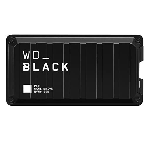 WD_BLACK 2TB P50 Game Drive SSD - Portable External Solid State Drive, Compatible with Playstation, Xbox, PC, & Mac, Up to 2,000 MB/s - WDBA3S0020BBK-WESN