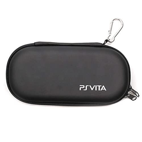 ELIATER Playstation Vita Carring Case Portable Travel Pouch Cover Zipper Bag Compatible for Sony PSVita 1000 2000 Game Console (Black)