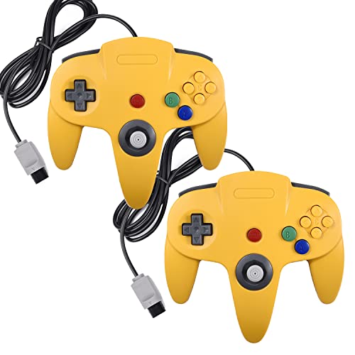 miadore 2 Pack Classic N64 Controllers, Retro N64 Gamepad Joystick Joypad for N64 System Home Video Game 64 Console