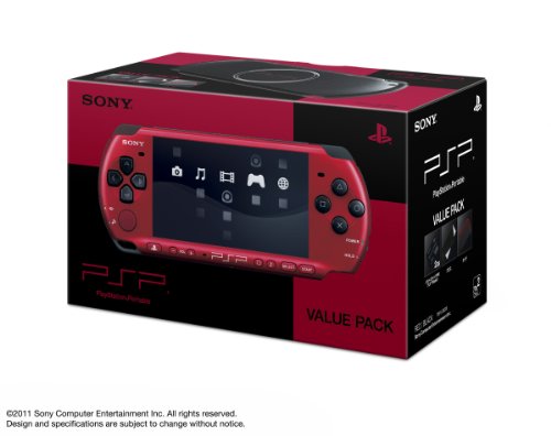 PSP 'Playstation Portable' Value Pack Red / Black (Pspj-30026) (Japan Import)
